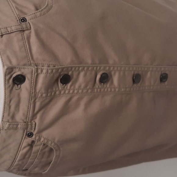 J. Jill Womens Khaki Button Front Straight Skirt, Size 4 - Picture 3 of 4